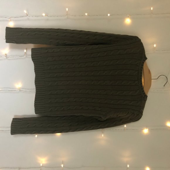 Green Esprit knit top with pink butterfly - Picture 2 of 4